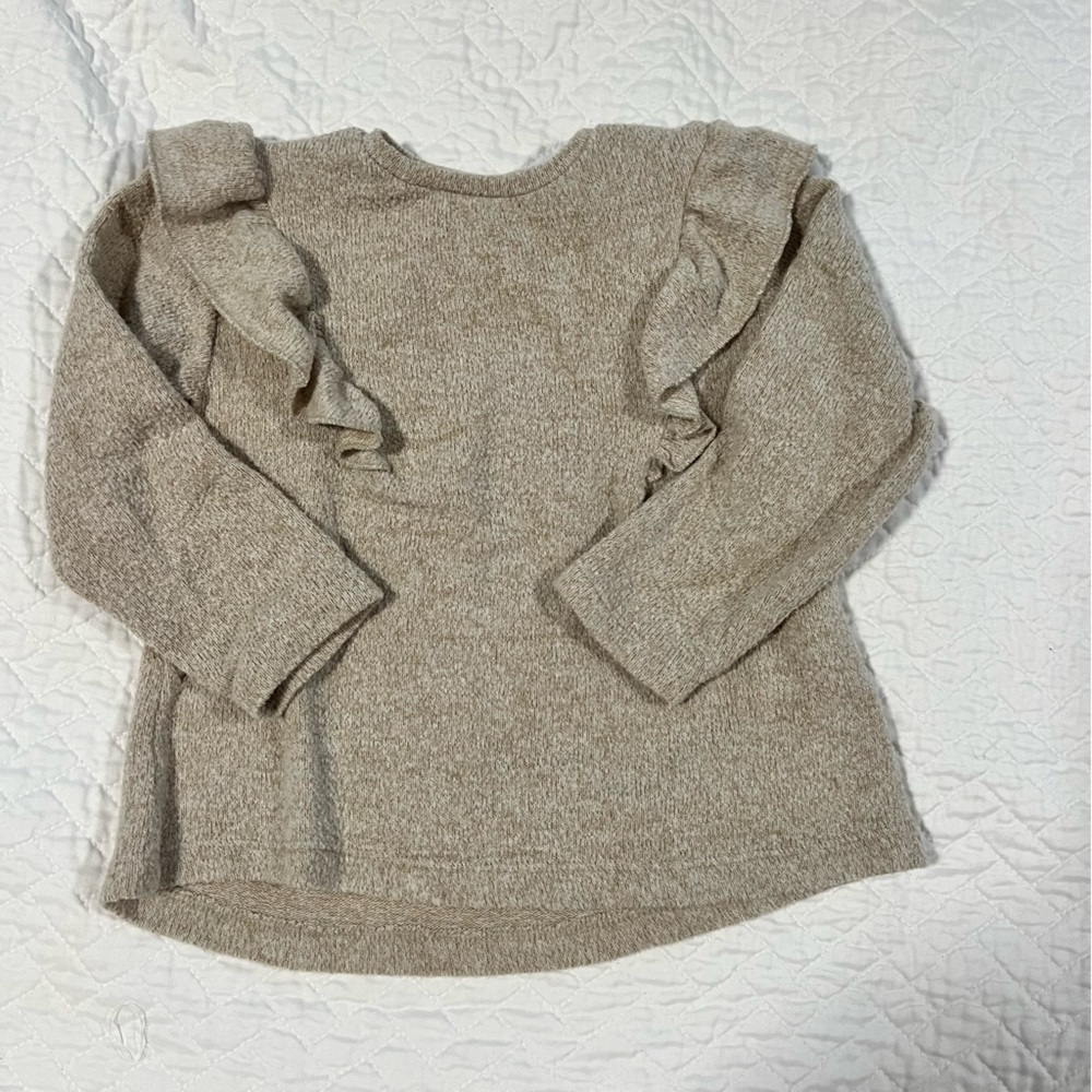 Zara Ruffle Detail Top - like New - size 9-12M